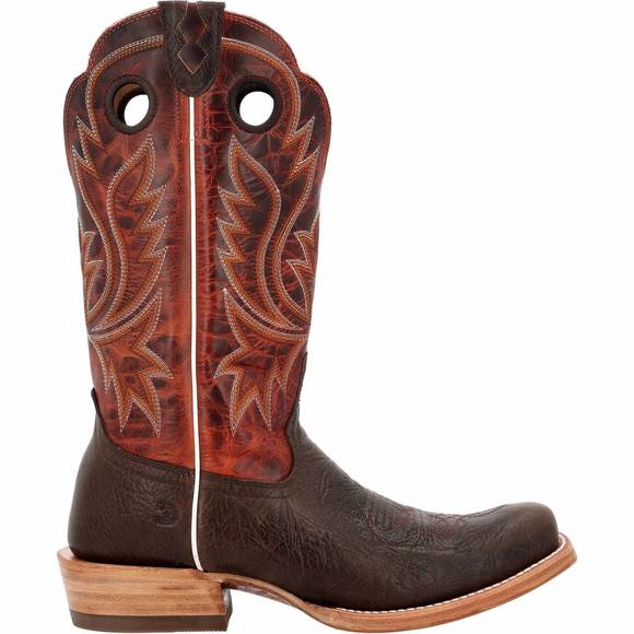 NEW DURANGO BOOTS men's prca collection shrunken bullhide western boot in nicoti